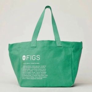FIGS Surgical Green Canvas Tote - Brand New 🤍